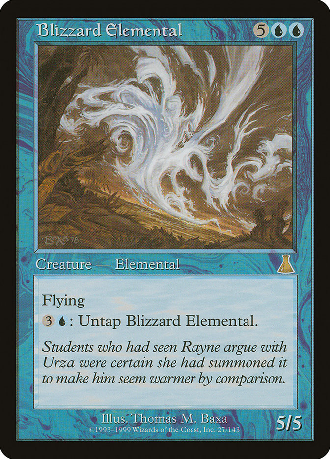 Blizzard Elemental - [Foil] Urza's Destiny (UDS)