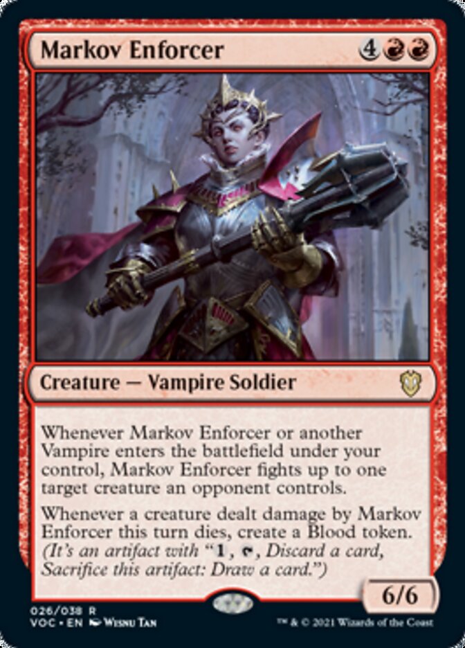 Markov Enforcer - [Foil] Crimson Vow Commander (VOC)
