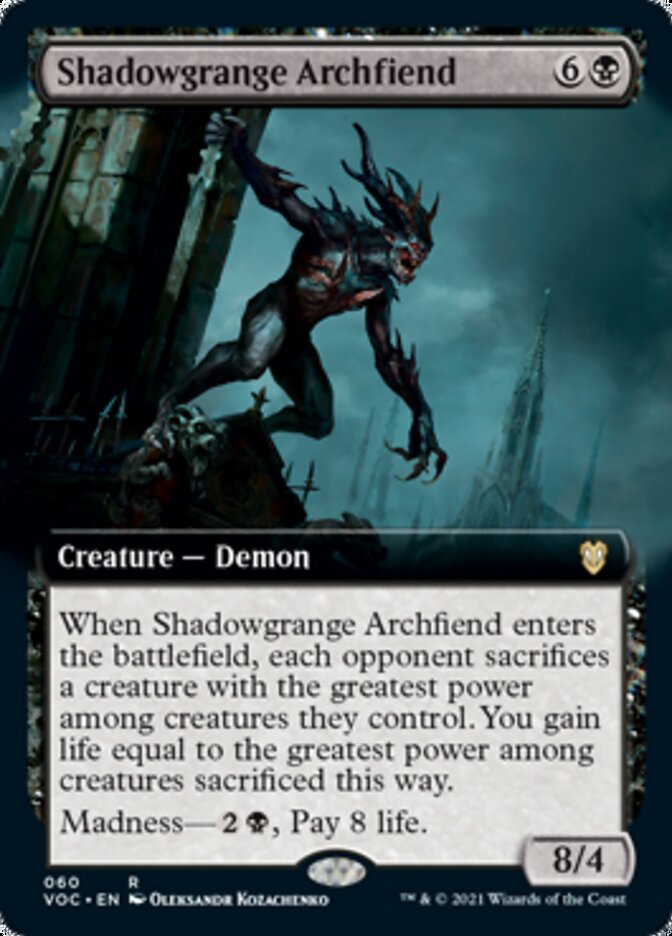 Shadowgrange Archfiend - [Extended Art] Crimson Vow Commander (VOC)