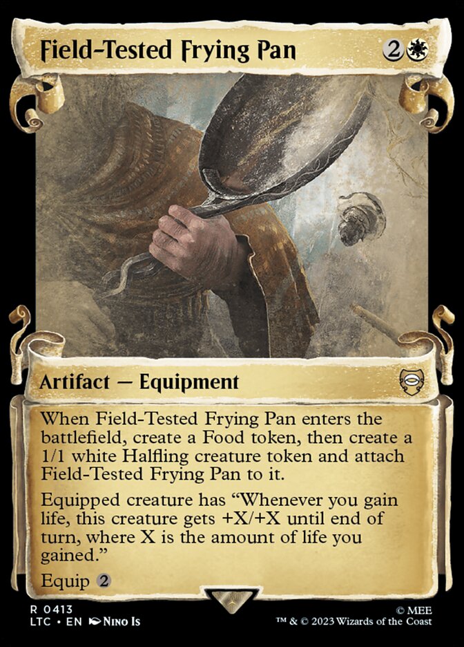 Field-Tested Frying Pan - [Foil, Showcase Scroll] Tales of Middle-earth Commander (LTC)