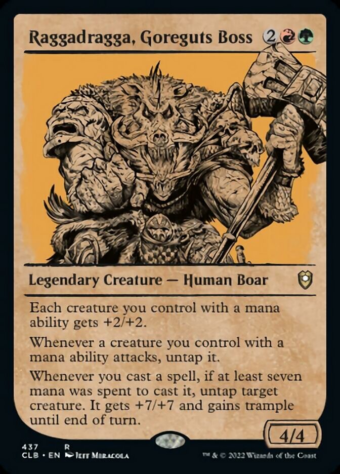 Raggadragga, Goreguts Boss - [Foil, Showcase] Commander Legends: Battle for Baldur's Gate (CLB)