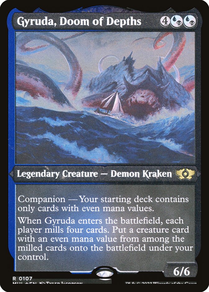 Gyruda, Doom of Depths - [Etched Foil] Multiverse Legends (MUL)