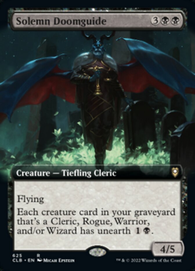Solemn Doomguide - [Foil, Extended Art] Commander Legends: Battle for Baldur's Gate (CLB)