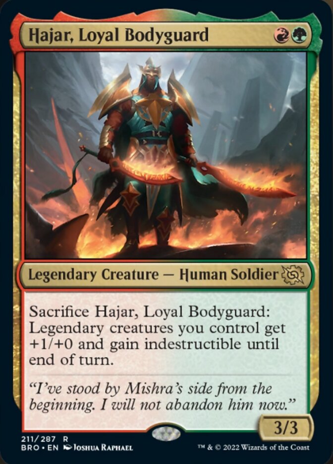 Hajar, Loyal Bodyguard - The Brothers' War (BRO)