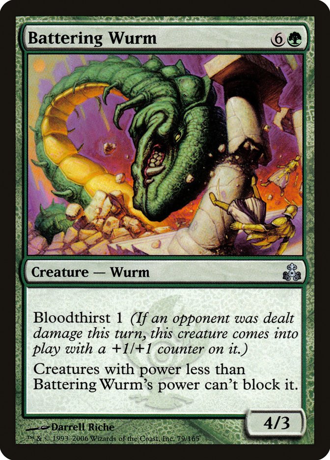 Battering Wurm - [Foil] Guildpact (GPT)