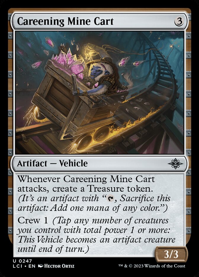 Careening Mine Cart - [Foil] The Lost Caverns of Ixalan (LCI)