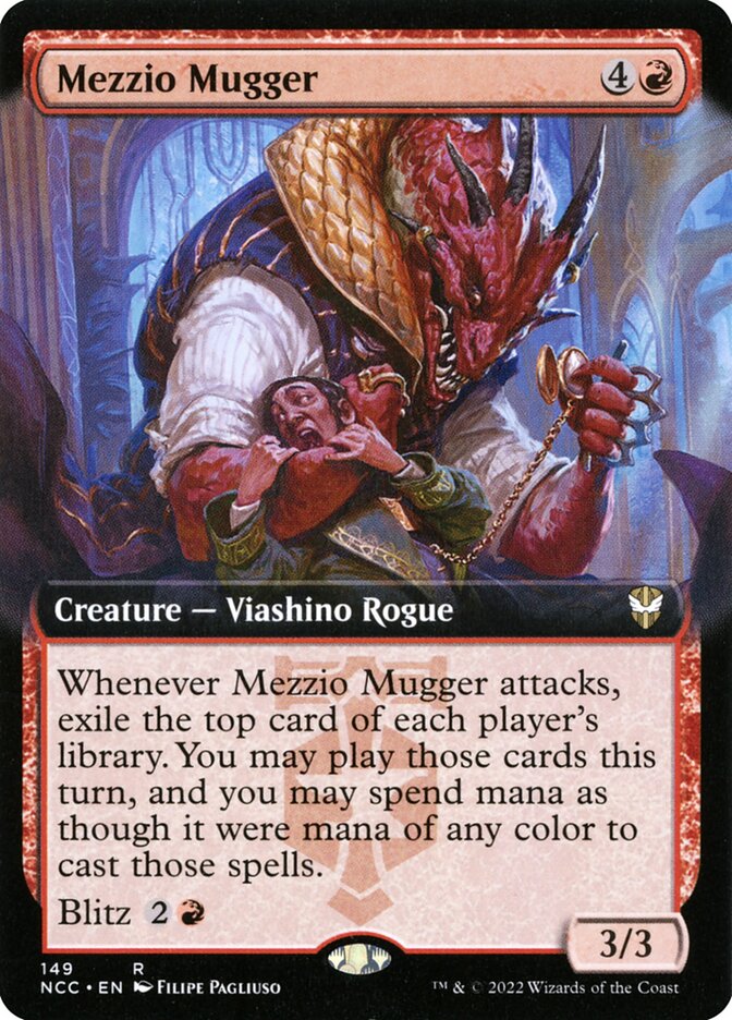Mezzio Mugger - [Foil, Extended Art] New Capenna Commander (NCC)
