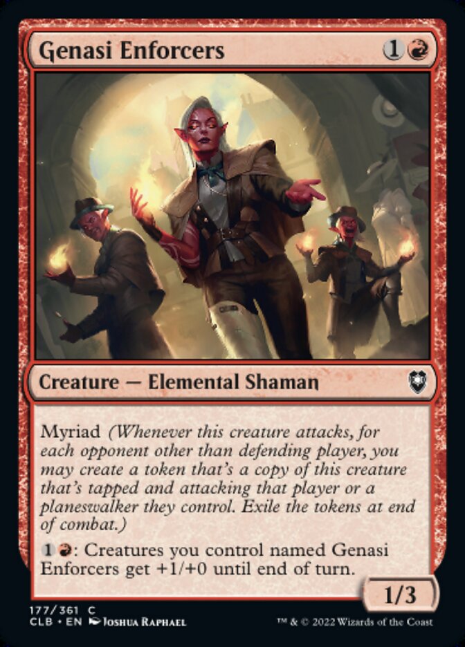 Genasi Enforcers - [Foil] Commander Legends: Battle for Baldur's Gate (CLB)