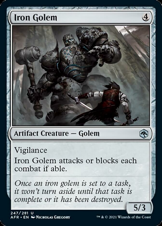 Iron Golem - [Foil] Adventures in the Forgotten Realms (AFR)