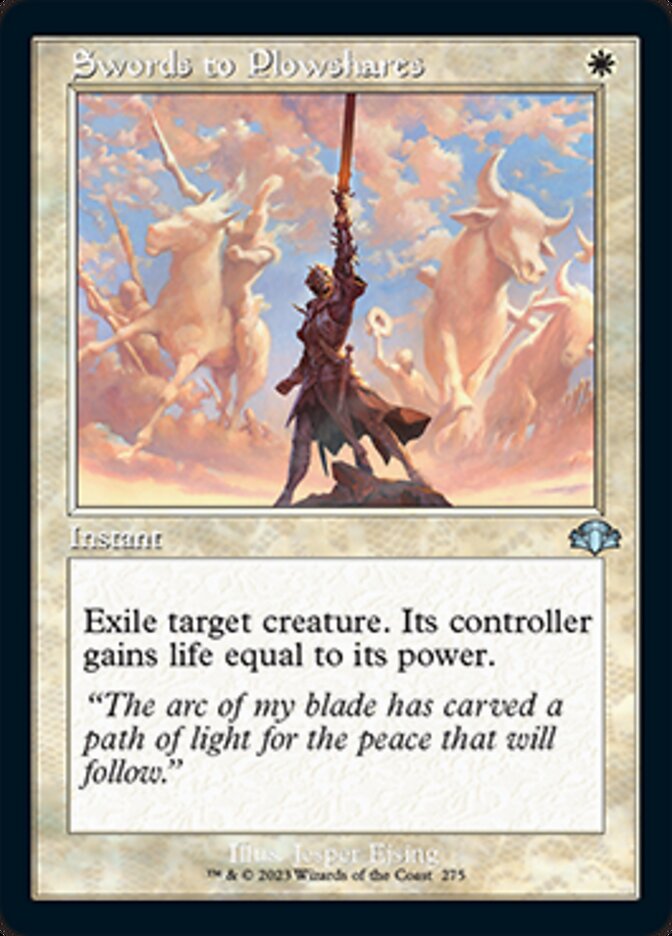 Swords to Plowshares - [Retro Frame] Dominaria Remastered (DMR)
