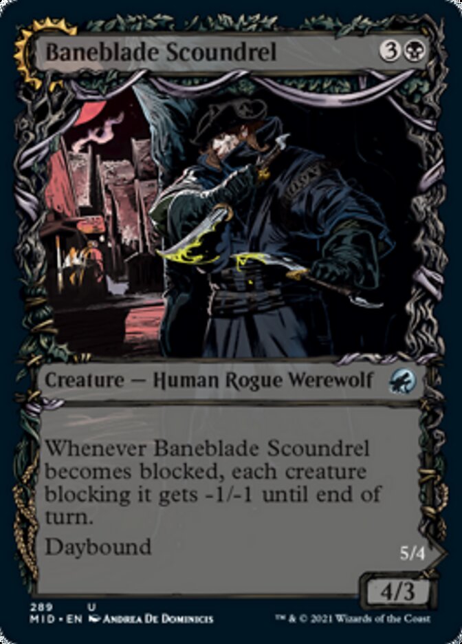 Baneblade Scoundrel // Baneclaw Marauder - [Foil, Showcase] Innistrad: Midnight Hunt (MID)