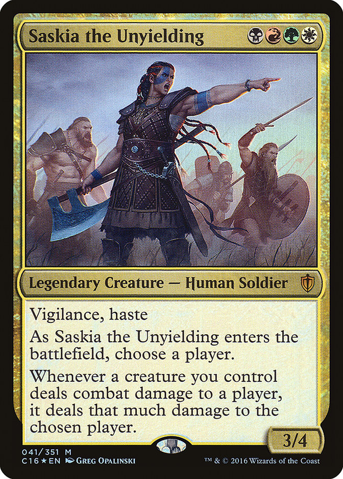 Saskia the Unyielding - [Foil] Commander 2016 (C16)