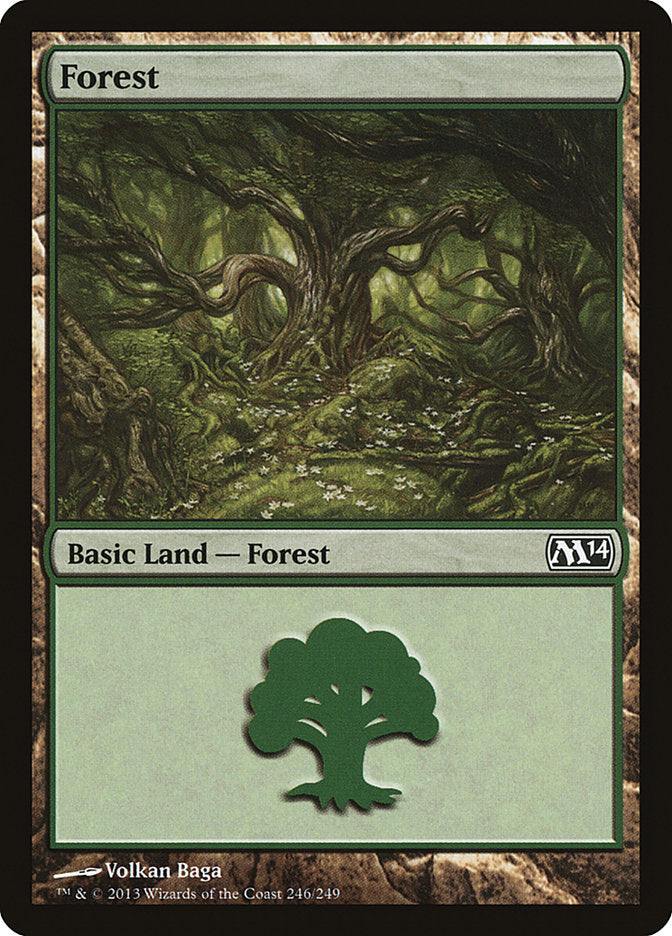 Forest (246) - [Foil] Magic 2014 (M14)