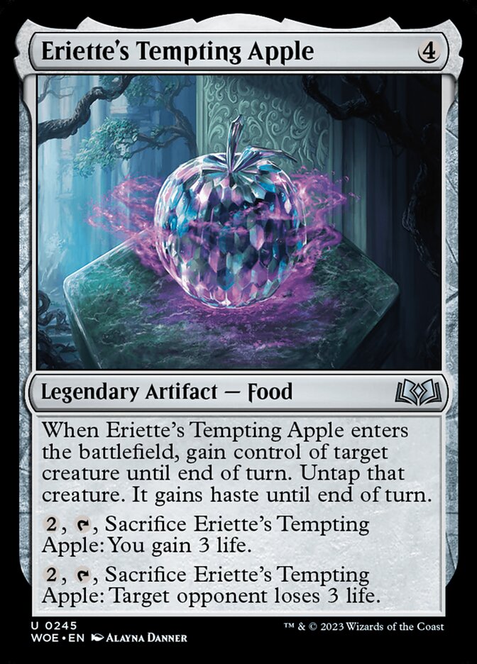 Eriette's Tempting Apple - [Foil] Wilds of Eldraine (WOE)