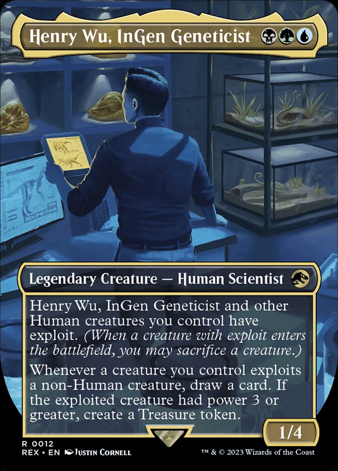 Henry Wu, InGen Geneticist - [Foil, Borderless] Jurassic World Collection (REX)
