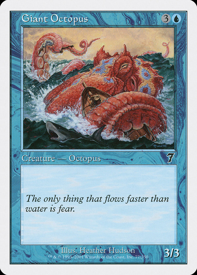 Giant Octopus - [Foil] Seventh Edition (7ED)