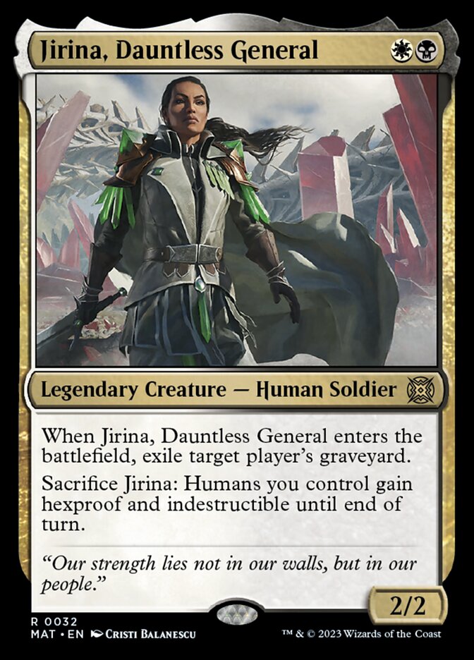 Jirina, Dauntless General - [Foil] March of the Machine: The Aftermath (MAT)