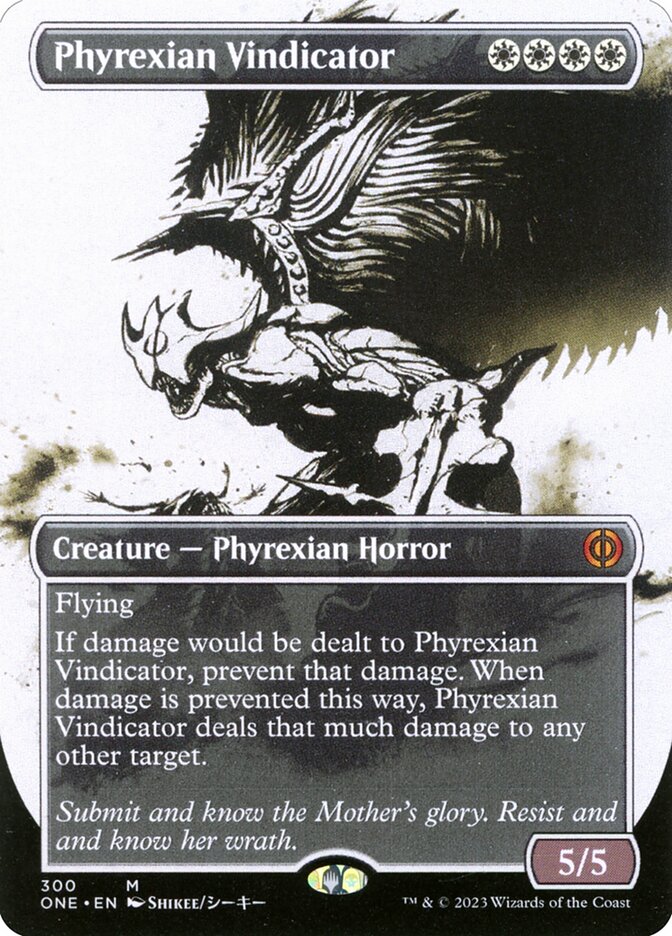 Phyrexian Vindicator - [Showcase] Phyrexia: All Will Be One (ONE)