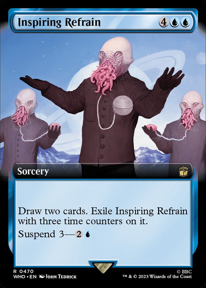 Inspiring Refrain - [Foil, Extended Art] Doctor Who (WHO)