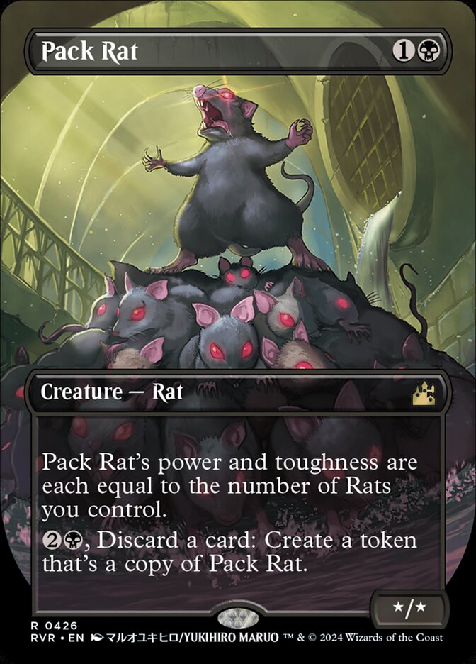 Pack Rat - [Foil, Borderless] Ravnica Remastered (RVR)