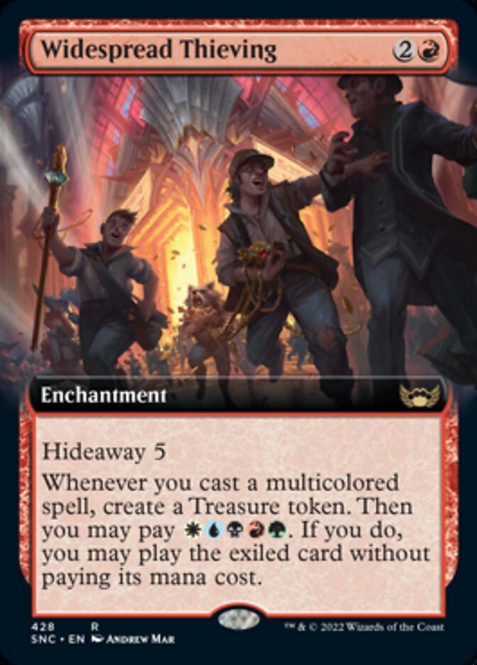 Widespread Thieving - [Foil, Extended Art] Streets of New Capenna (SNC)