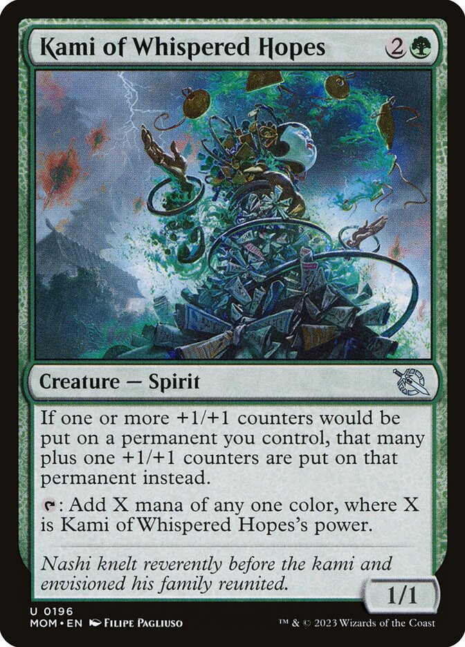 Kami of Whispered Hopes - [Foil] March of the Machine (MOM)
