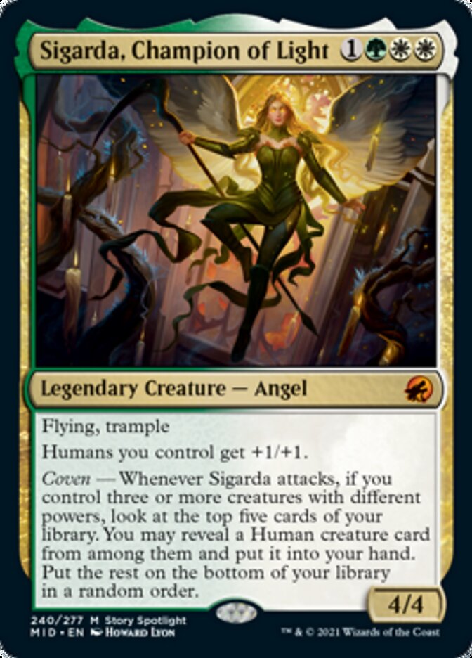 Sigarda, Champion of Light - [Foil] Innistrad: Midnight Hunt (MID)