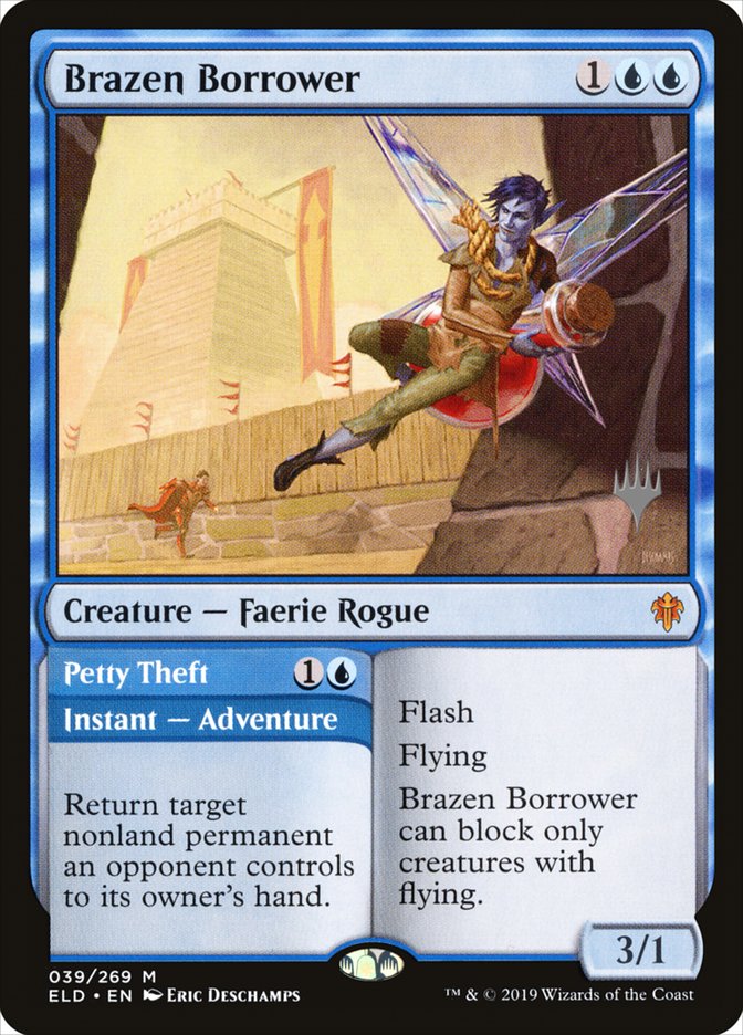 Brazen Borrower // Petty Theft - [Promo] Throne of Eldraine Promos (PELD)