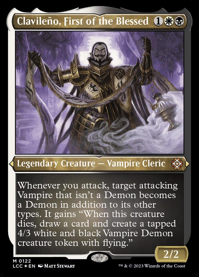 Clavileño, First of the Blessed - [Etched Foil] Lost Caverns of Ixalan Commander (LCC)