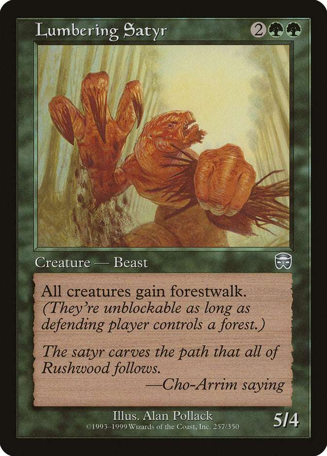 Lumbering Satyr - [Foil] Mercadian Masques (MMQ)