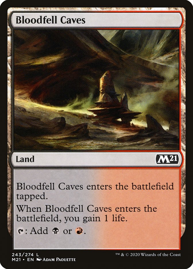 Bloodfell Caves - [Foil] Core Set 2021 (M21)