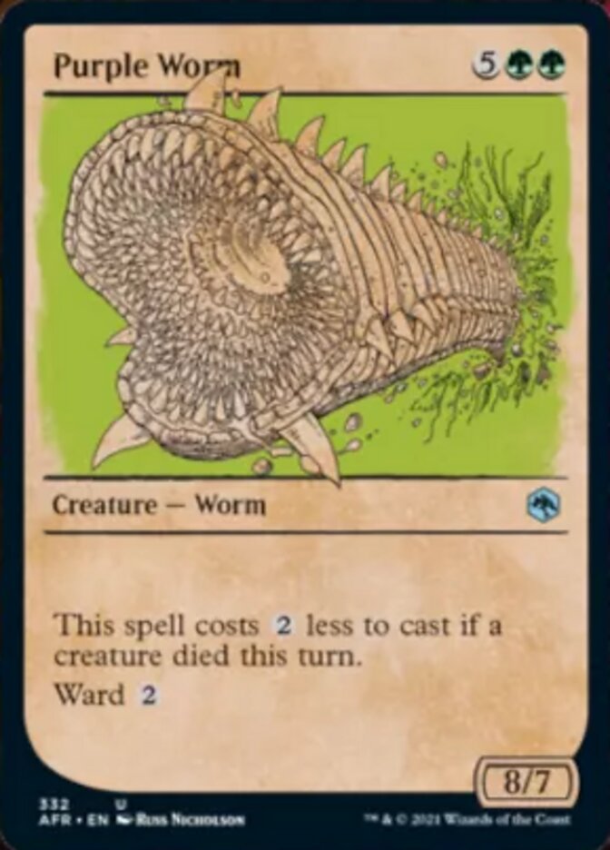 Purple Worm - [Foil, Showcase] Adventures in the Forgotten Realms (AFR)