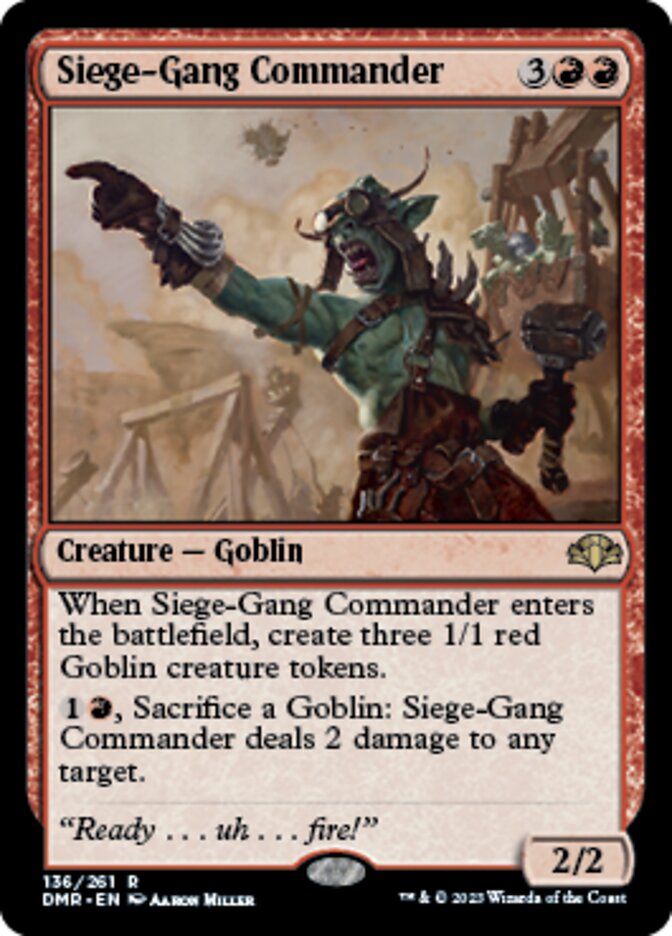 Siege-Gang Commander - [Foil] Dominaria Remastered (DMR)