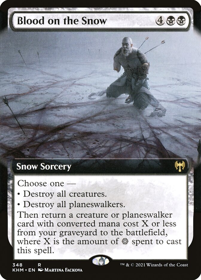 Blood on the Snow - [Foil, Extended Art] Kaldheim (KHM)