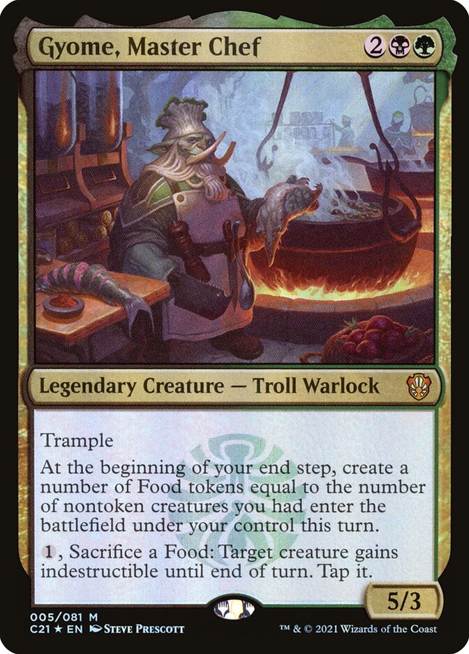 Gyome, Master Chef - Commander 2021 (C21)