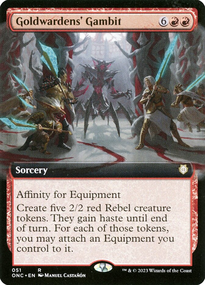 Goldwardens' Gambit - [Extended Art] Phyrexia: All Will Be One Commander (ONC)