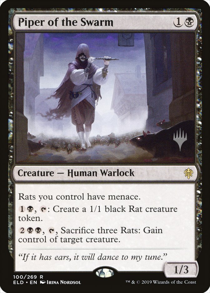 Piper of the Swarm - [Promo] Throne of Eldraine Promos (PELD)