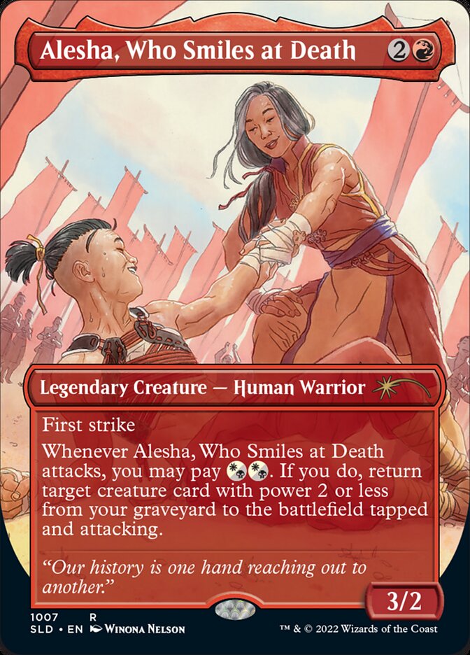 Alesha, Who Smiles at Death (1007) - [Foil, Borderless] Secret Lair Drop (SLD)