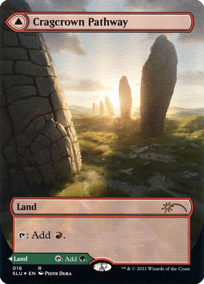 Cragcrown Pathway // Timbercrown Pathway - [Foil, Borderless] Secret Lair: Ultimate Edition (SLU)