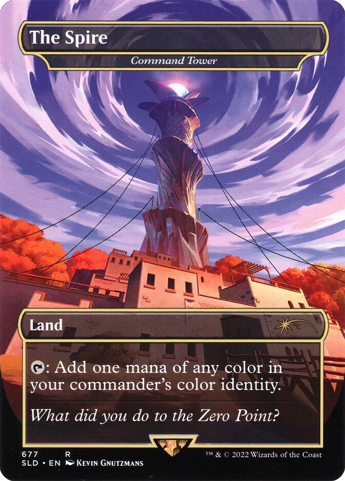 The Spire - Command Tower - [Foil, Borderless] Secret Lair Drop (SLD)