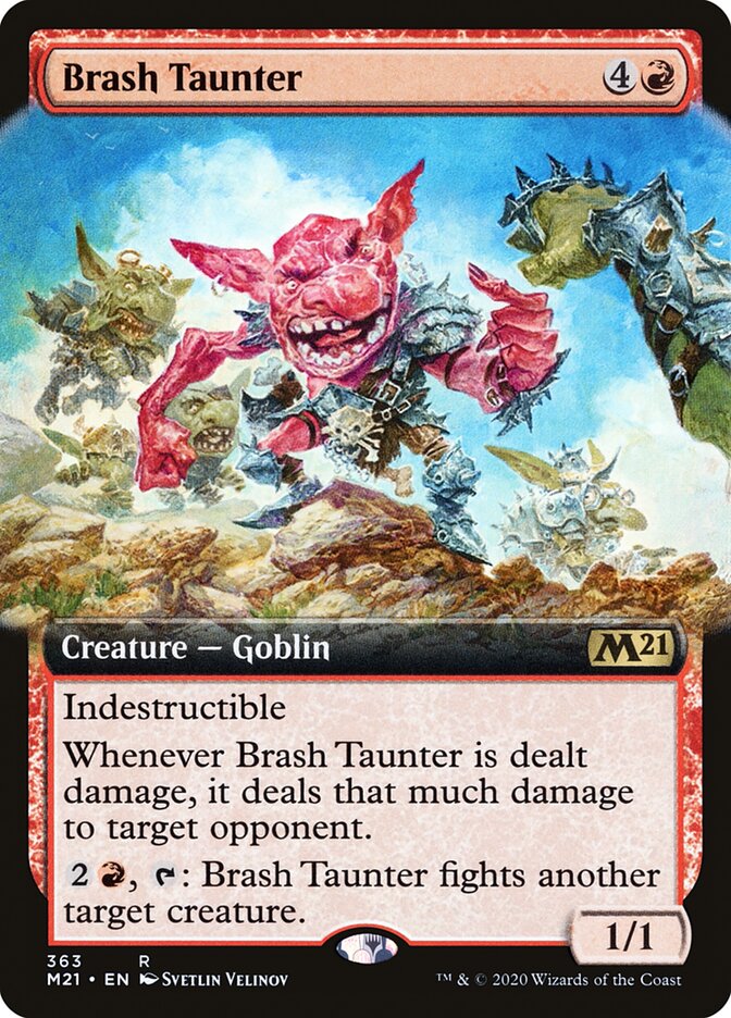 Brash Taunter - [Extended Art] Core Set 2021 (M21)