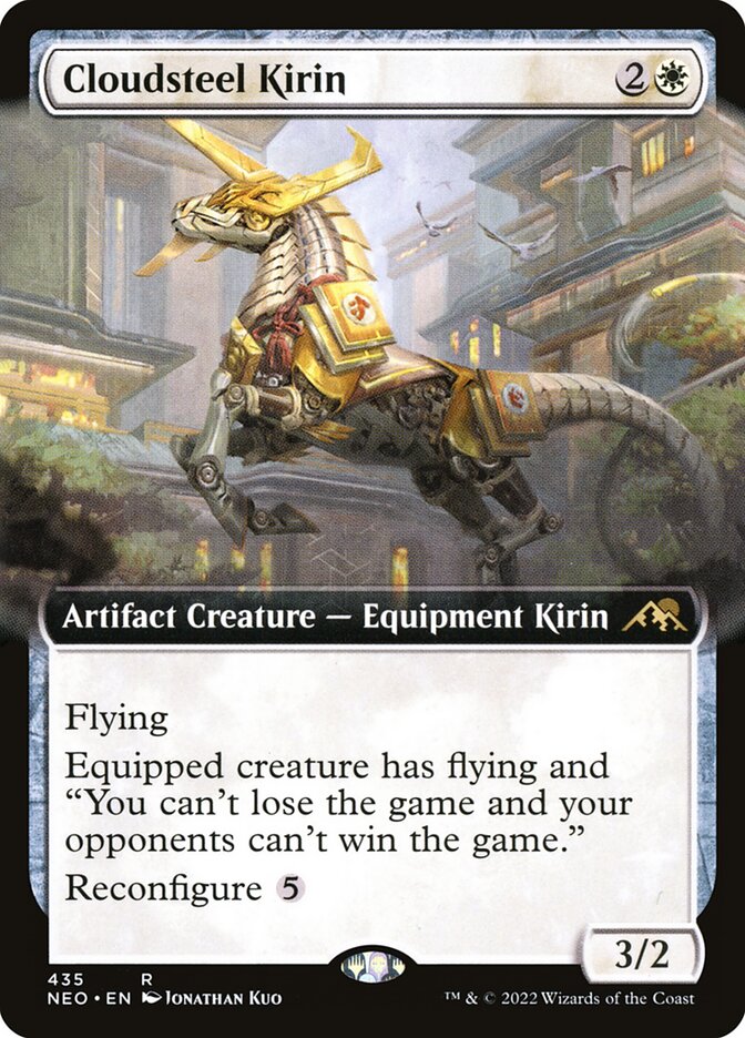 Cloudsteel Kirin - [Foil, Extended Art] Kamigawa: Neon Dynasty (NEO)
