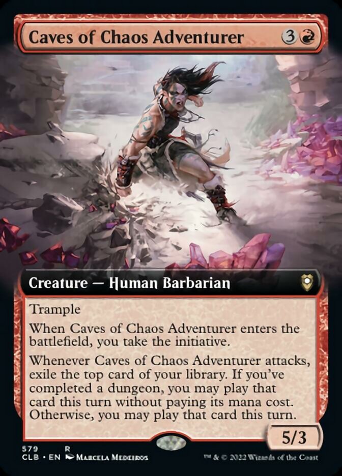 Caves of Chaos Adventurer - [Foil, Extended Art] Commander Legends: Battle for Baldur's Gate (CLB)