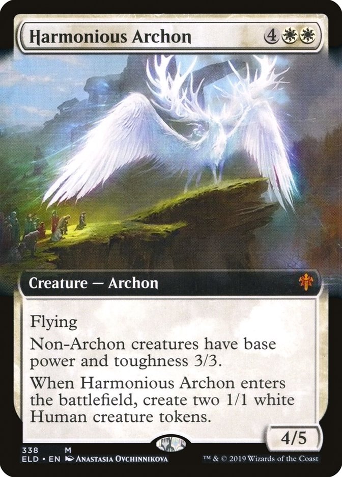 Harmonious Archon - [Foil, Extended Art] Throne of Eldraine (ELD)