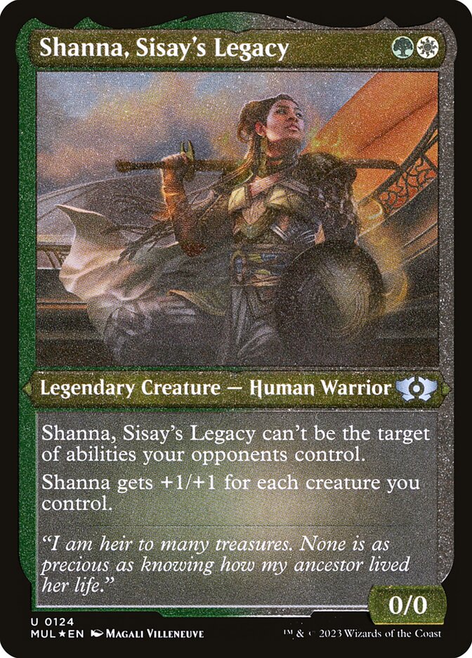 Shanna, Sisay's Legacy - [Etched Foil] Multiverse Legends (MUL)