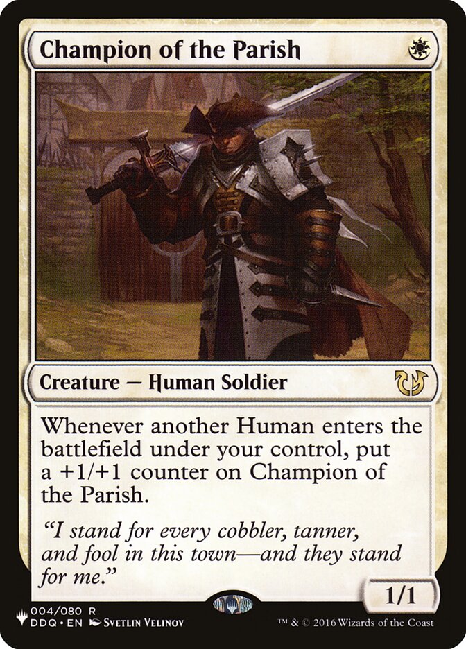 Champion of the Parish - The List (PLIST)