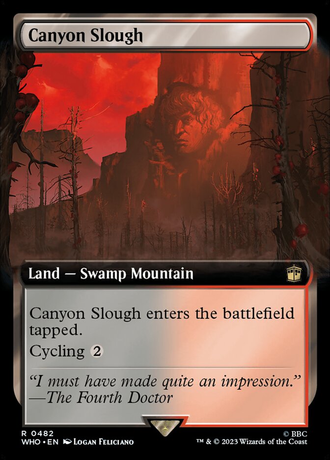 Canyon Slough - [Foil, Extended Art] Doctor Who (WHO)