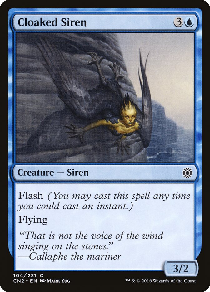 Cloaked Siren - [Foil] Conspiracy: Take the Crown (CN2)
