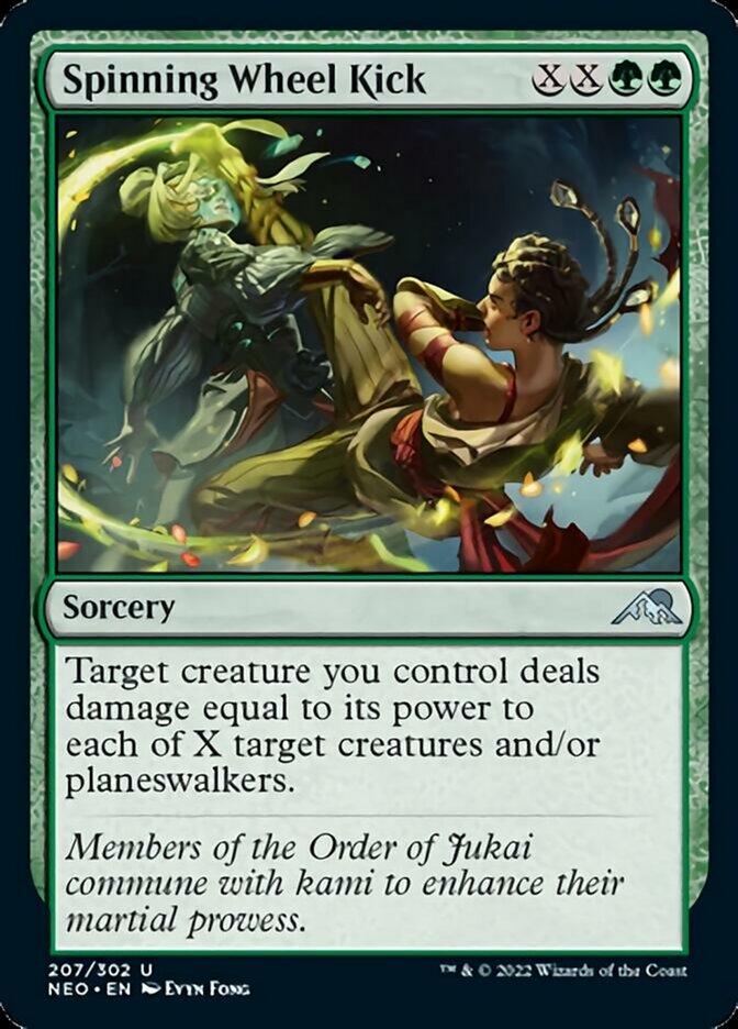Spinning Wheel Kick - [Foil] Kamigawa: Neon Dynasty (NEO)