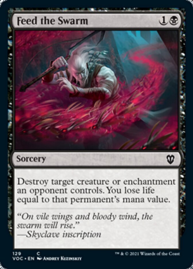 Feed the Swarm - [Foil] Crimson Vow Commander (VOC)